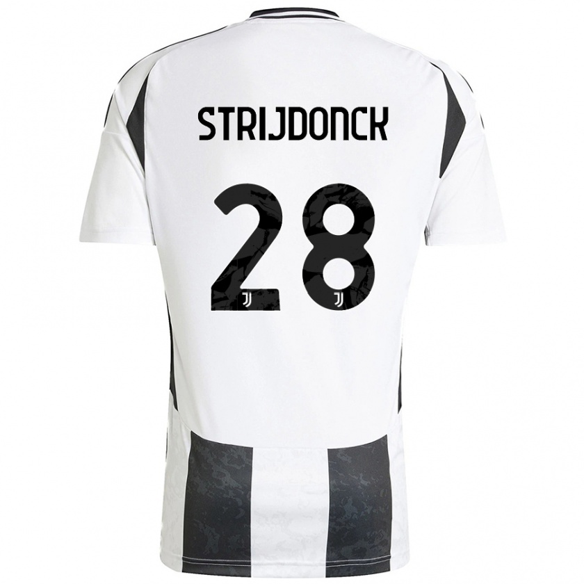 Kandiny Herren Bayron Strijdonck #28 Weiß Schwarz Heimtrikot Trikot 2024/25 T-Shirt Österreich