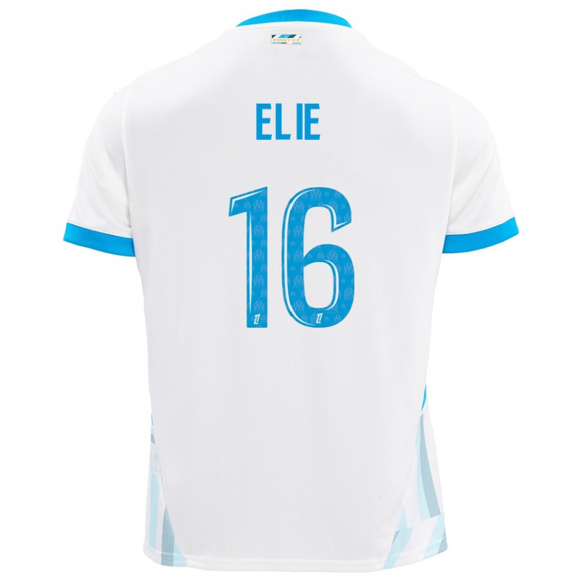 Kandiny Herren Anaïs Elie #16 Weiß Himmelblau Heimtrikot Trikot 2024/25 T-Shirt Österreich