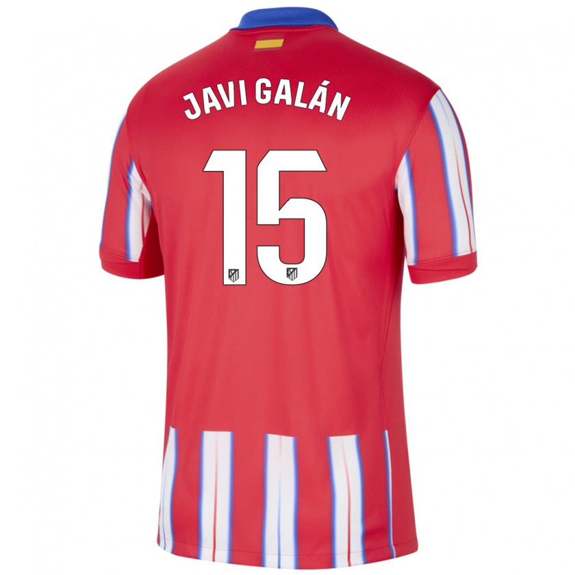 Kandiny Herren Javi Galán #15 Rot Weiß Blau Heimtrikot Trikot 2024/25 T-Shirt Österreich