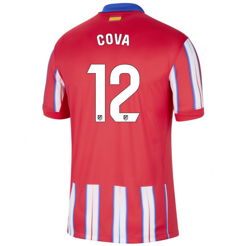 Kandiny Heren Adrian Cova #12 Rood Wit Blauw Thuisshirt Thuistenue 2024/25 T-Shirt