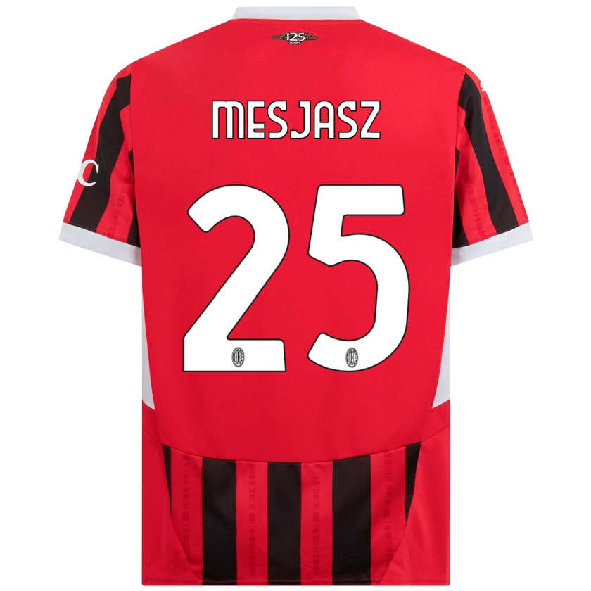 Kandiny Heren Małgorzata Mesjasz #25 Rood Zwart Thuisshirt Thuistenue 2024/25 T-Shirt