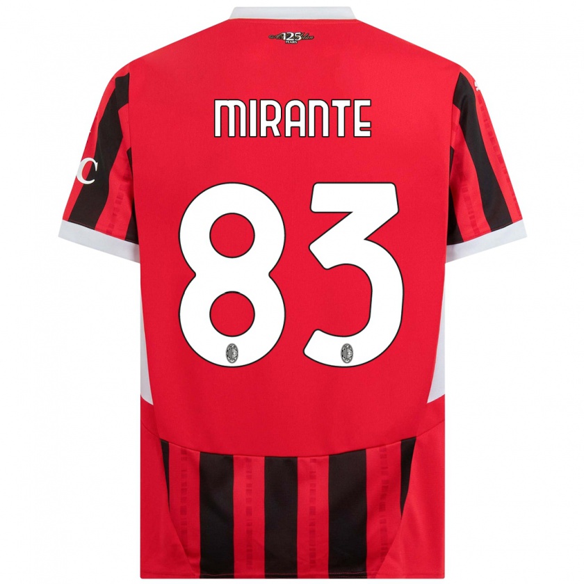 Kandiny Herren Antonio Mirante #83 Rot Schwarz Heimtrikot Trikot 2024/25 T-Shirt Österreich