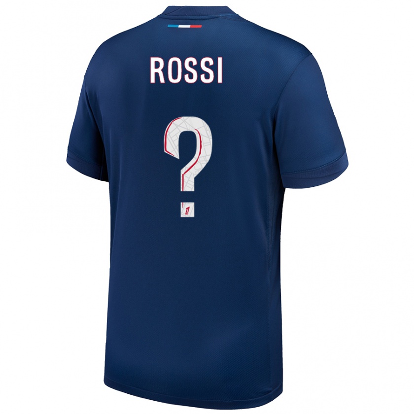 Kandiny Herren Fanny Rossi #0 Marineblau Weiß Heimtrikot Trikot 2024/25 T-Shirt Österreich