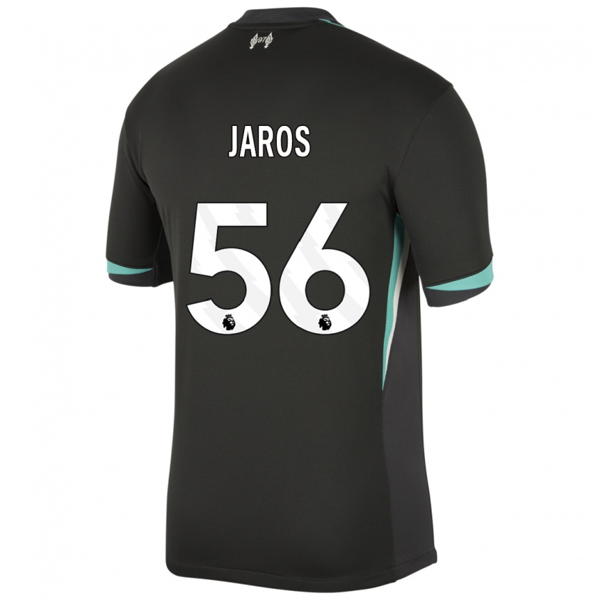 Kandiny Heren Vitezslav Jaros #56 Zwart Antraciet Wit Uitshirt Uittenue 2024/25 T-Shirt België