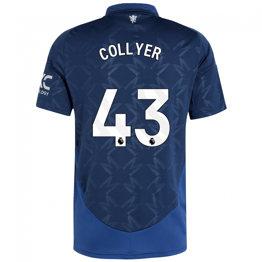 Kandiny Uomo Maglia Toby Collyer #43 Indaco Kit Gara Away 2024/25 Maglietta