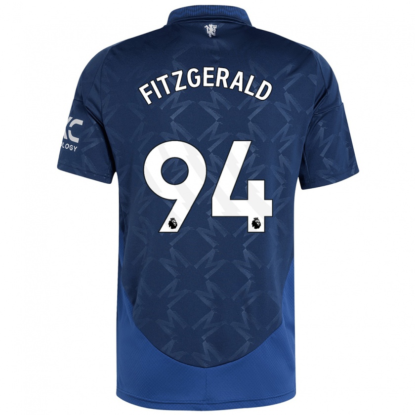 Kandiny Hombre Camiseta Jayce Fitzgerald #94 Índigo 2ª Equipación 2024/25 La Camisa México