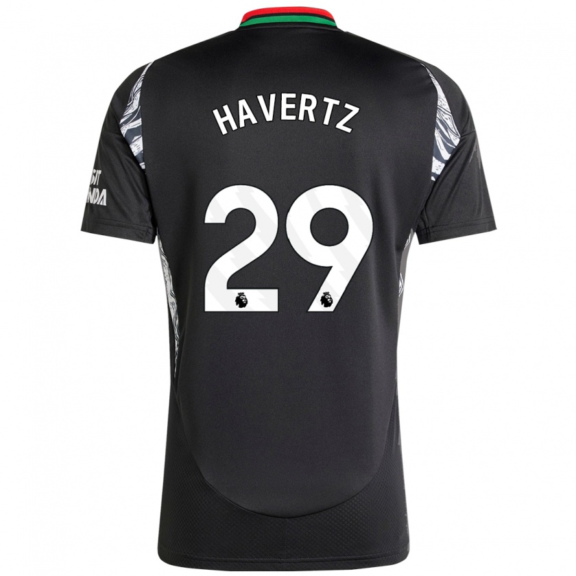 Kandiny Heren Kai Havertz #29 Zwart Uitshirt Uittenue 2024/25 T-Shirt