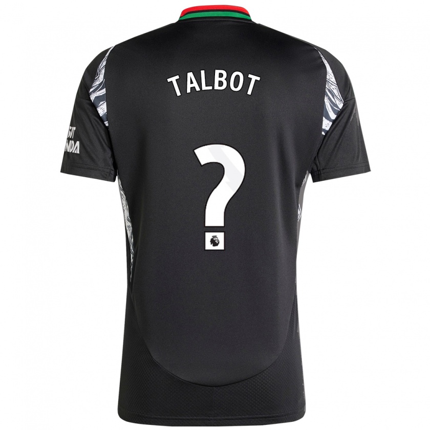 Kandiny Uomo Maglia Jack Talbot #0 Nero Kit Gara Away 2024/25 Maglietta