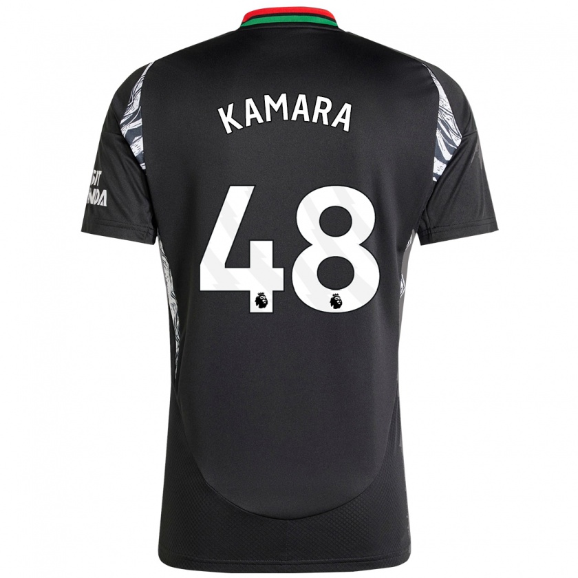 Kandiny Herren Osman Kamara #48 Schwarz Auswärtstrikot Trikot 2024/25 T-Shirt Österreich