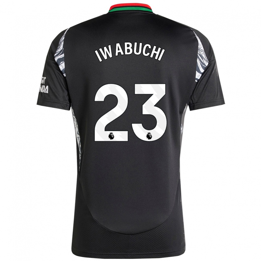 Kandiny Hombre Camiseta Mana Iwabuchi #23 Negro 2ª Equipación 2024/25 La Camisa