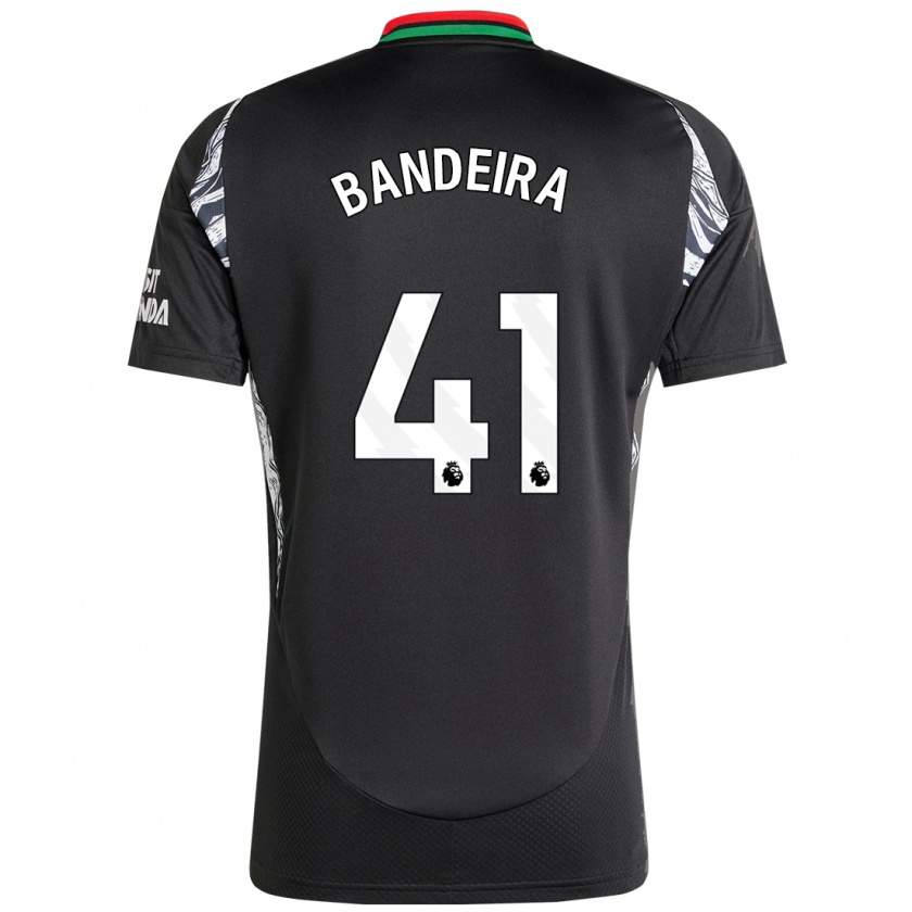 Kandiny Heren Mauro Bandeira #41 Zwart Uitshirt Uittenue 2024/25 T-Shirt