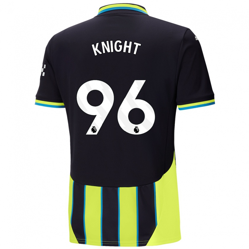 Kandiny Herren Ben Knight #96 Blaugelb Auswärtstrikot Trikot 2024/25 T-Shirt Österreich