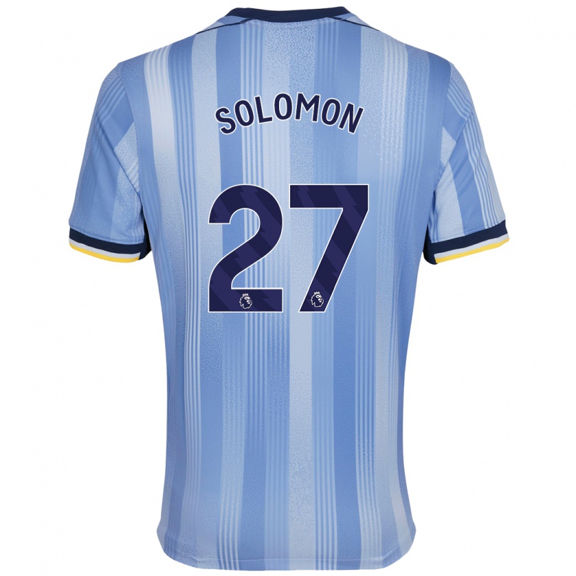 Kandiny Uomo Maglia Manor Solomon #27 Azzurro Chiaro Kit Gara Away 2024/25 Maglietta