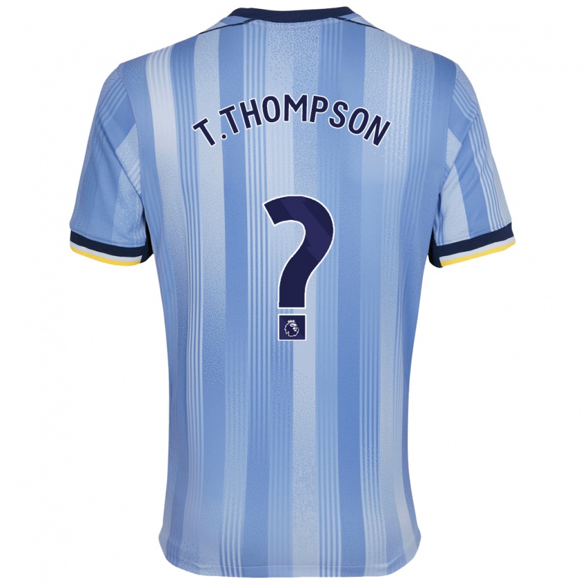 Kandiny Uomo Maglia Tynan Thompson #0 Azzurro Chiaro Kit Gara Away 2024/25 Maglietta