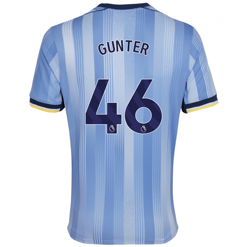 Kandiny Heren Luca Gunter #46 Lichtblauw Uitshirt Uittenue 2024/25 T-Shirt