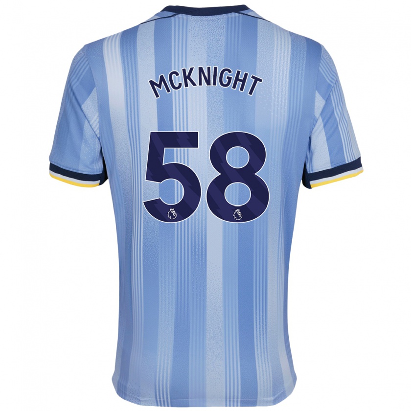 Kandiny Heren Maxwell Mcknight #58 Lichtblauw Uitshirt Uittenue 2024/25 T-Shirt België