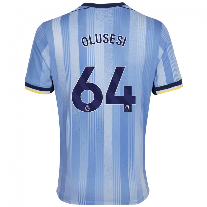 Kandiny Uomo Maglia Callum Olusesi #64 Azzurro Chiaro Kit Gara Away 2024/25 Maglietta