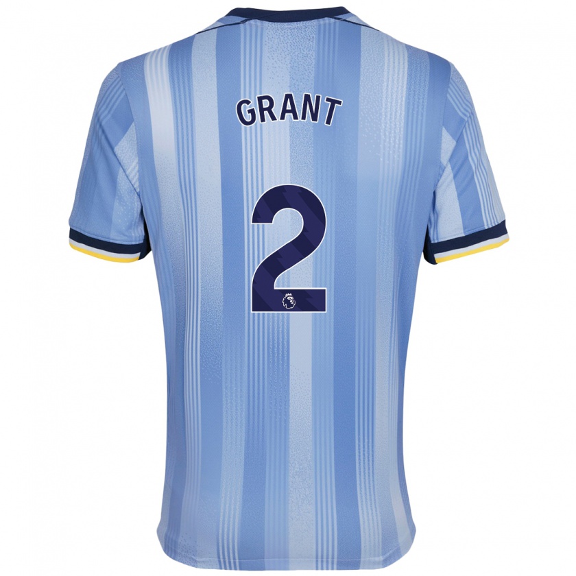 Kandiny Hombre Camiseta Charlotte Grant #2 Azul Claro 2ª Equipación 2024/25 La Camisa