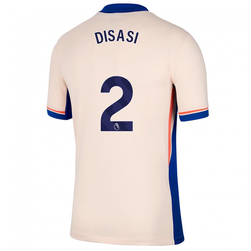 Kandiny Uomo Maglia Axel Disasi #2 Beige Chiaro Kit Gara Away 2024/25 Maglietta