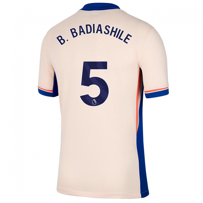 Kandiny Heren Benoît Badiashile #5 Lichtbeige Uitshirt Uittenue 2024/25 T-Shirt