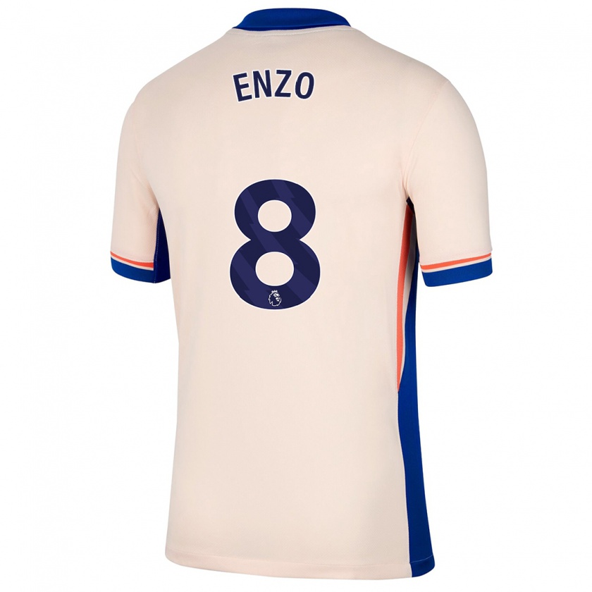 Kandiny Herren Enzo Fernández #8 Hellbeige Auswärtstrikot Trikot 2024/25 T-Shirt Österreich