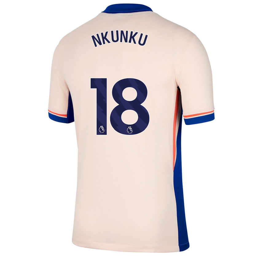 Kandiny Herren Christopher Nkunku #18 Hellbeige Auswärtstrikot Trikot 2024/25 T-Shirt Österreich