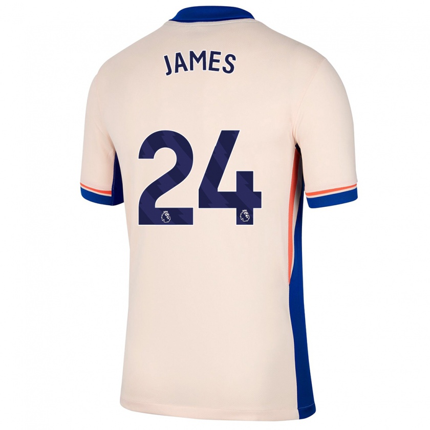 Kandiny Heren Reece James #24 Lichtbeige Uitshirt Uittenue 2024/25 T-Shirt