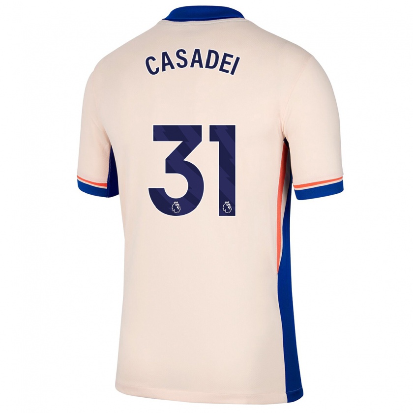 Kandiny Hombre Camiseta Cesare Casadei #31 Beige Claro 2ª Equipación 2024/25 La Camisa México