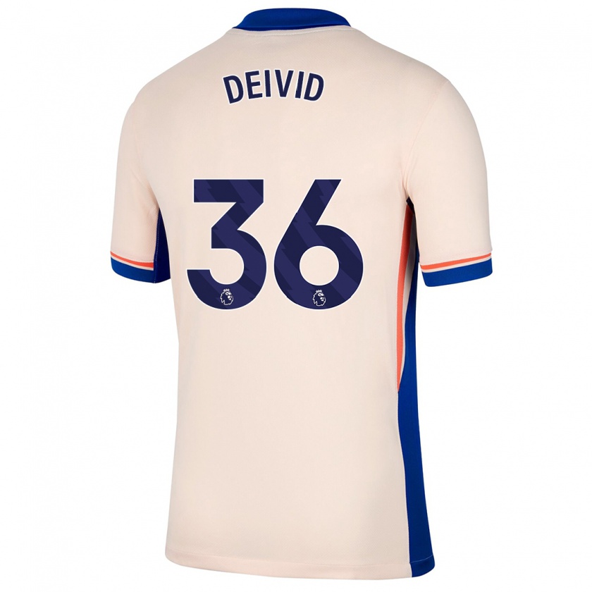 Kandiny Hombre Camiseta Deivid Washington #36 Beige Claro 2ª Equipación 2024/25 La Camisa