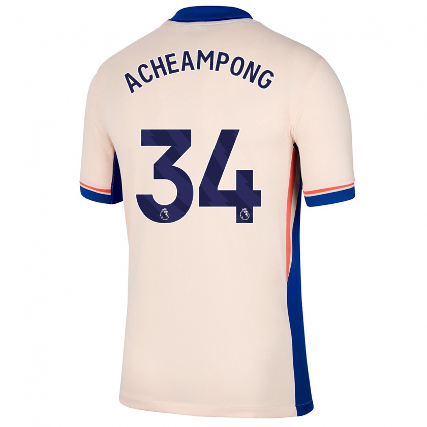 Kandiny Heren Josh Acheampong #34 Lichtbeige Uitshirt Uittenue 2024/25 T-Shirt