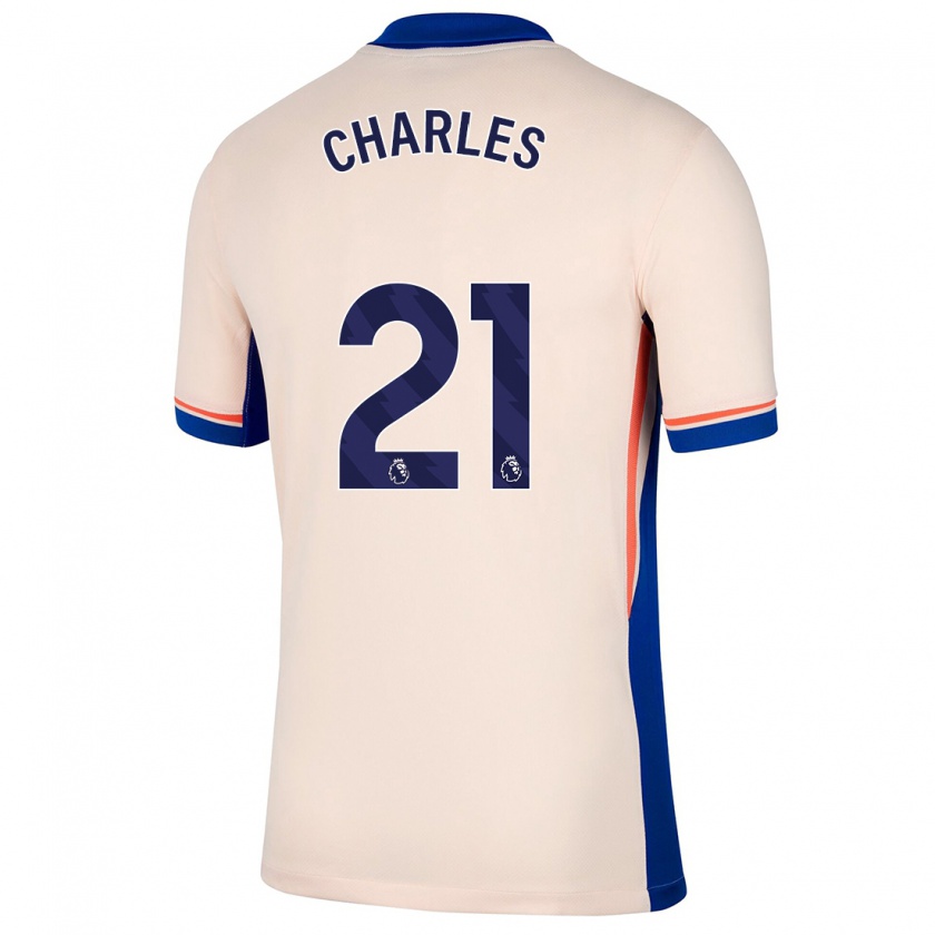 Kandiny Uomo Maglia Niamh Charles #21 Beige Chiaro Kit Gara Away 2024/25 Maglietta