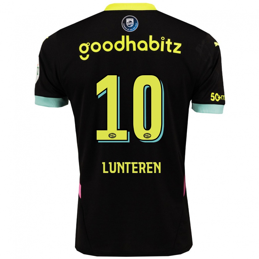 Kandiny Heren Desiree Van Lunteren #10 Zwart Geel Uitshirt Uittenue 2024/25 T-Shirt