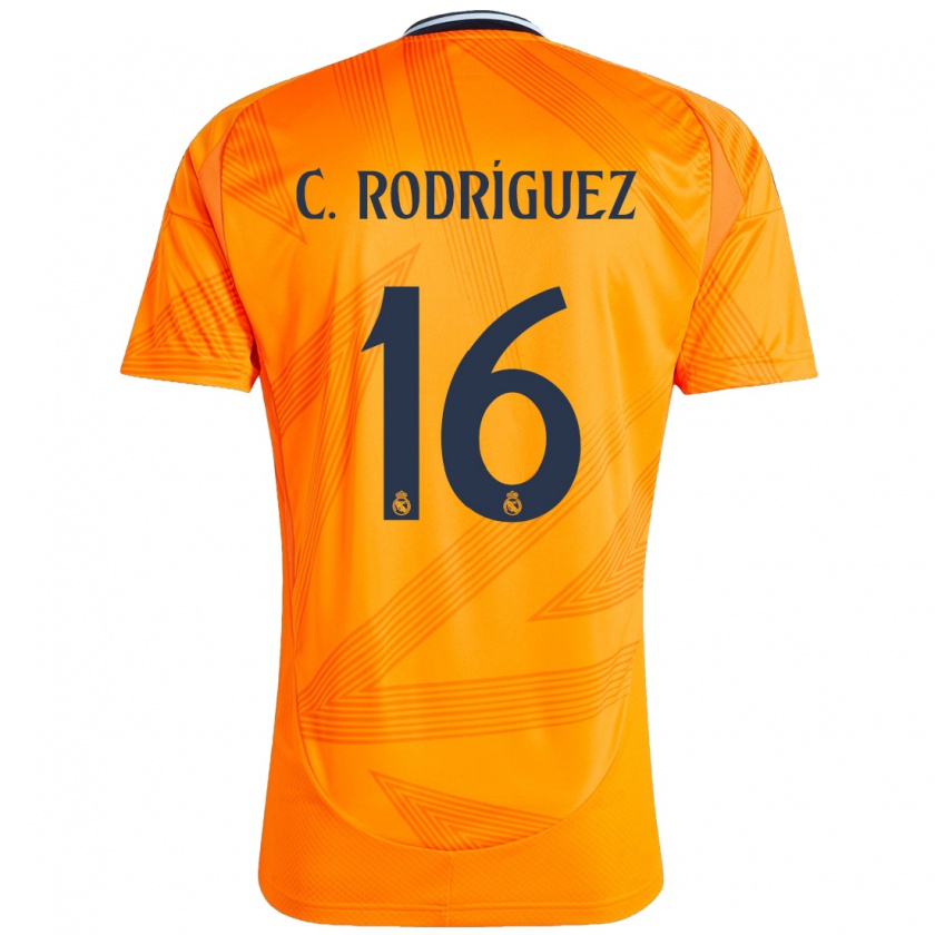 Kandiny Heren Carlos Rodríguez #16 Oranje Uitshirt Uittenue 2024/25 T-Shirt