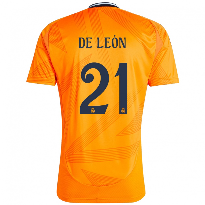 Kandiny Heren Jeremy De León #21 Oranje Uitshirt Uittenue 2024/25 T-Shirt