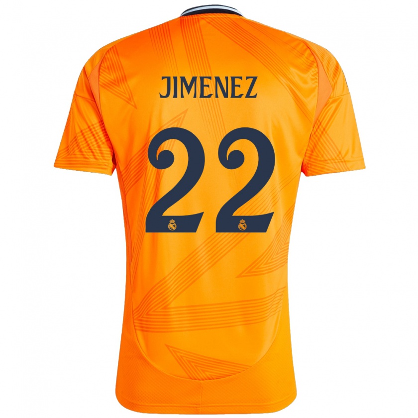 Kandiny Uomo Maglia David Jiménez #22 Arancione Kit Gara Away 2024/25 Maglietta