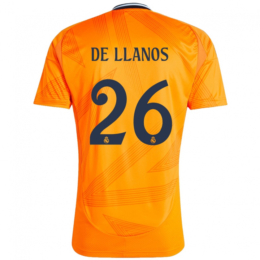 Kandiny Heren Hugo De Llanos #26 Oranje Uitshirt Uittenue 2024/25 T-Shirt