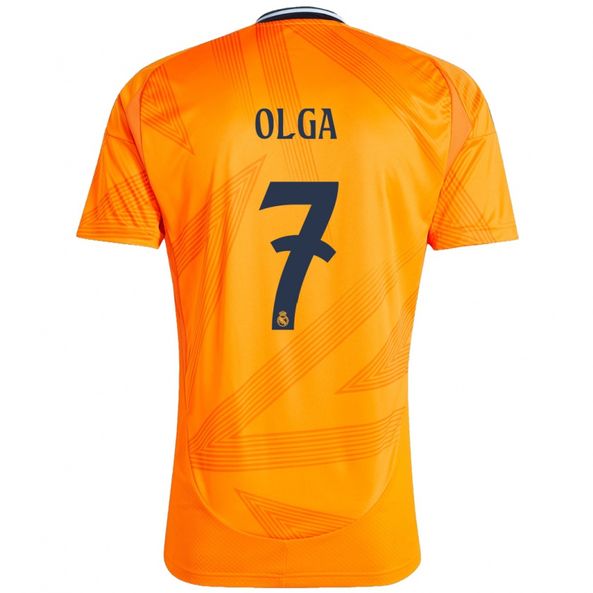 Kandiny Uomo Maglia Olga Carmona #7 Arancione Kit Gara Away 2024/25 Maglietta