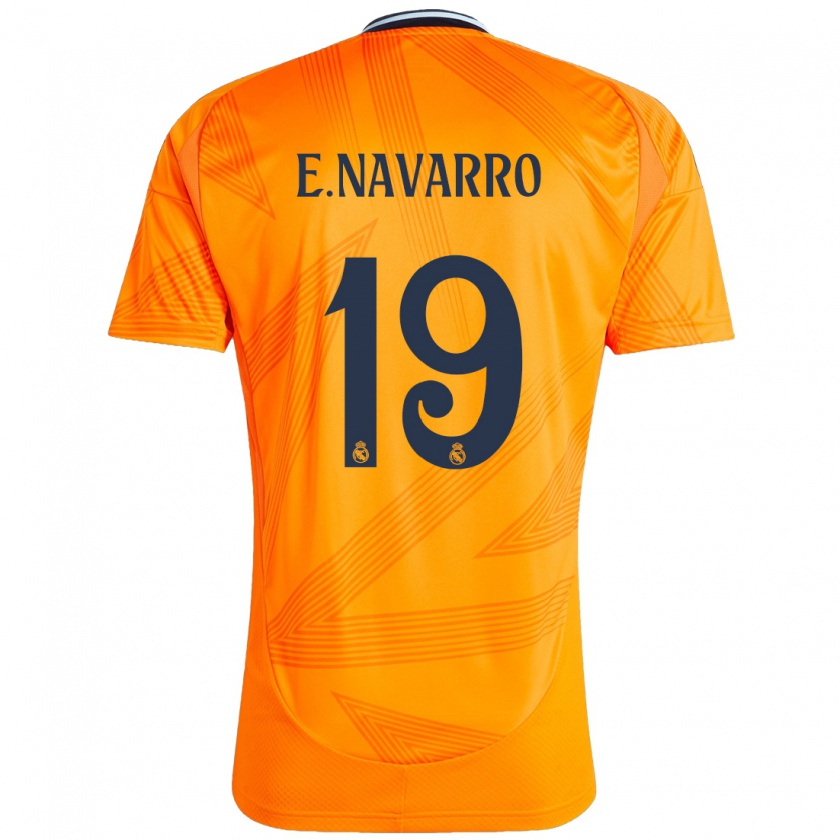 Kandiny Uomo Maglia Eva Navarro #19 Arancione Kit Gara Away 2024/25 Maglietta