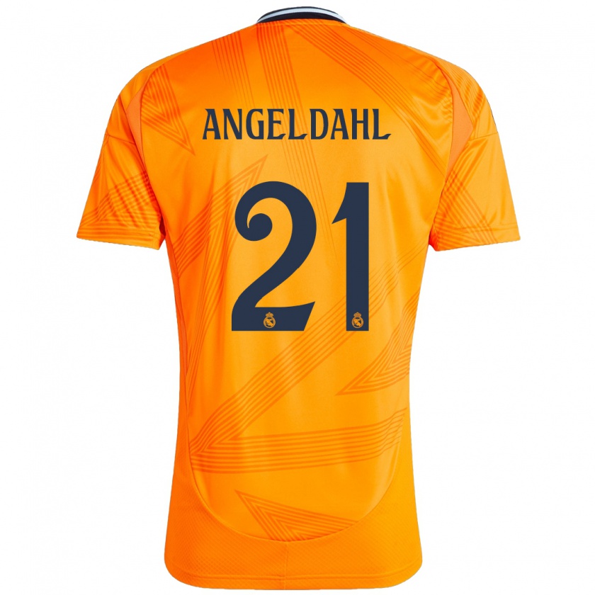 Kandiny Heren Filippa Angeldahl #21 Oranje Uitshirt Uittenue 2024/25 T-Shirt