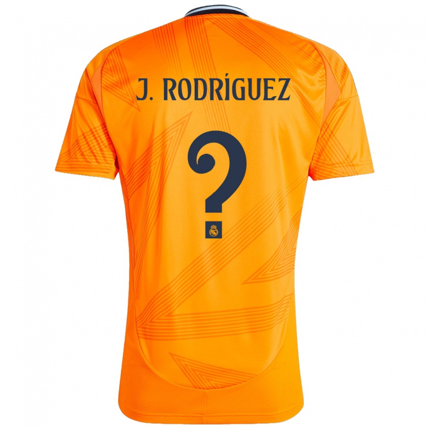 Kandiny Uomo Maglia Juan Rodríguez #0 Arancione Kit Gara Away 2024/25 Maglietta