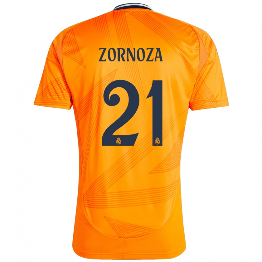 Kandiny Uomo Maglia Claudia Zornoza #21 Arancione Kit Gara Away 2024/25 Maglietta