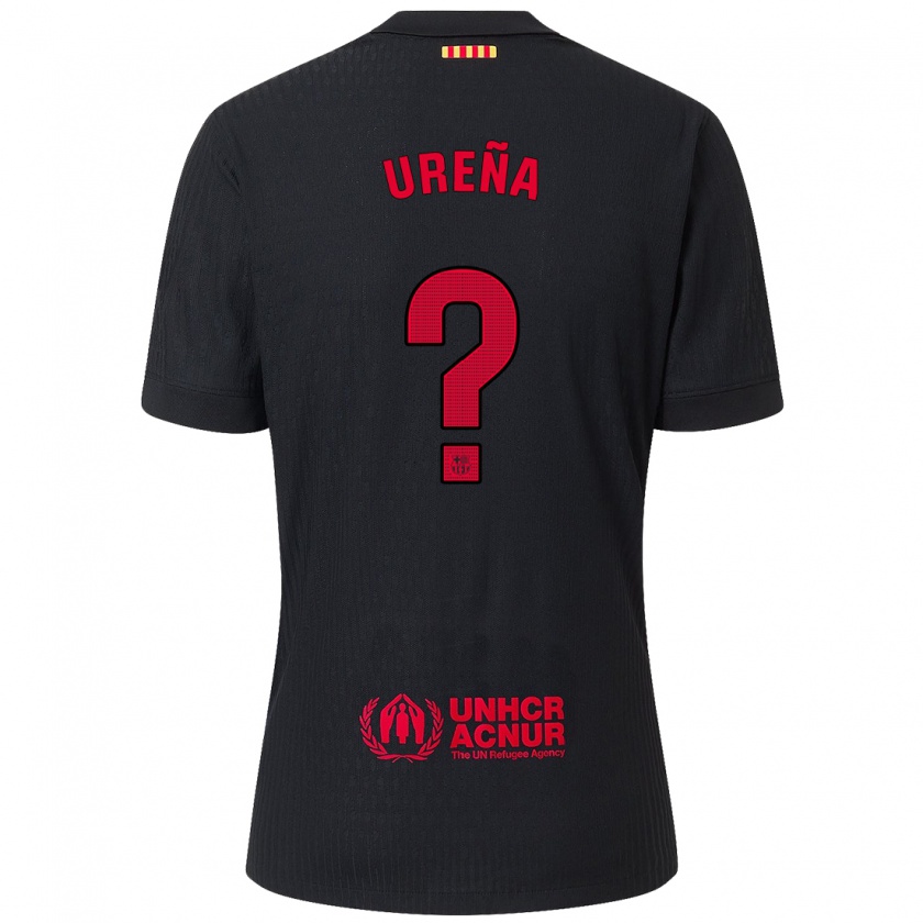 Kandiny Herren Óscar Ureña #0 Schwarz Rot Auswärtstrikot Trikot 2024/25 T-Shirt Österreich