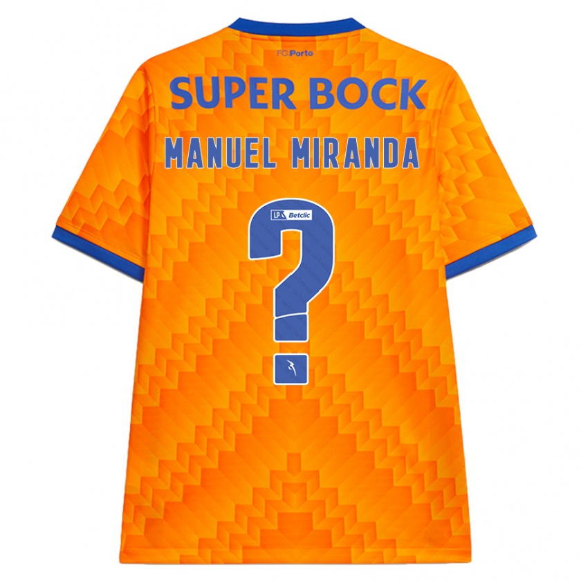 Kandiny Heren Manuel Miranda #0 Oranje Uitshirt Uittenue 2024/25 T-Shirt