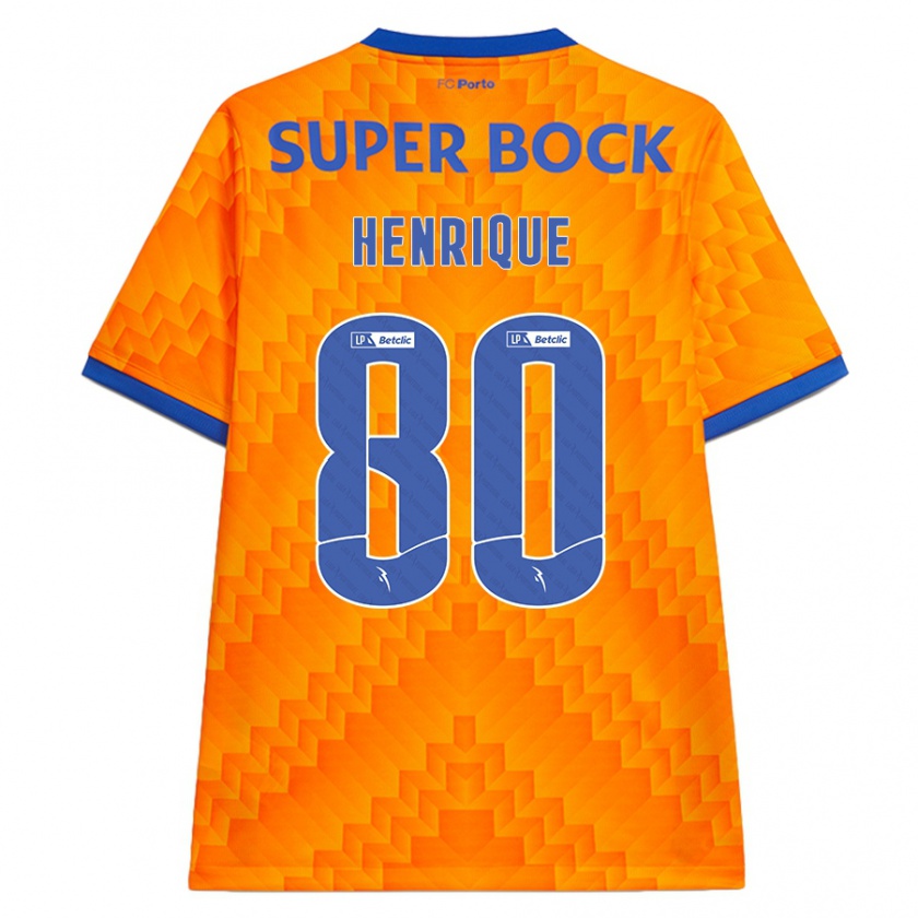 Kandiny Heren Kaio Henrique #80 Oranje Uitshirt Uittenue 2024/25 T-Shirt