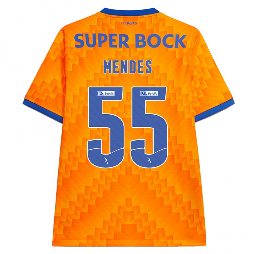 Kandiny Herren João Mendes #55 Orange Auswärtstrikot Trikot 2024/25 T-Shirt Österreich