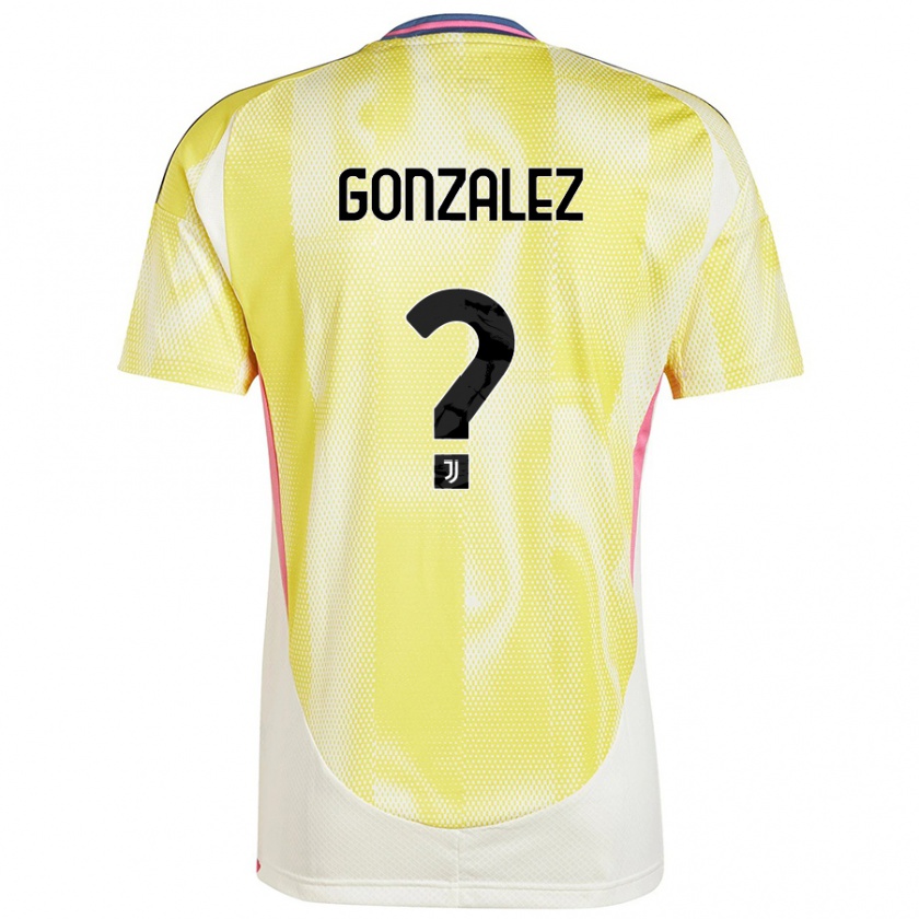 Kandiny Heren Facundo González #0 Zonnig Geel Uitshirt Uittenue 2024/25 T-Shirt