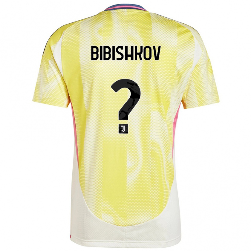 Kandiny Uomo Maglia Marsel Bibishkov #0 Giallo Solare Kit Gara Away 2024/25 Maglietta