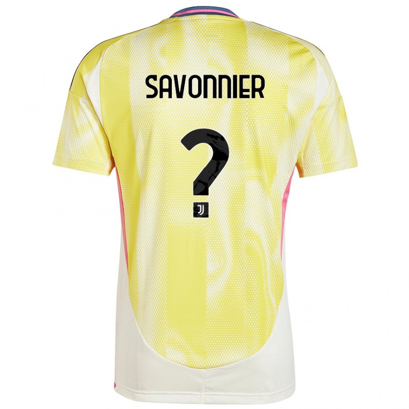 Kandiny Hombre Camiseta Nelson Savonnier #0 Amarillo Solar 2ª Equipación 2024/25 La Camisa