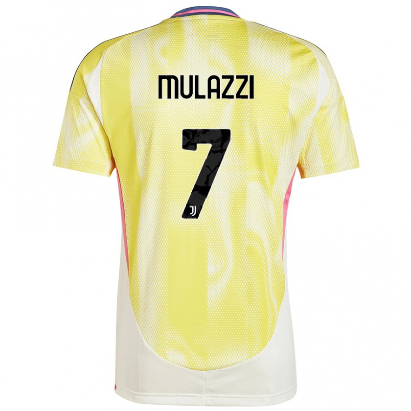 Kandiny Uomo Maglia Gabriele Mulazzi #7 Giallo Solare Kit Gara Away 2024/25 Maglietta