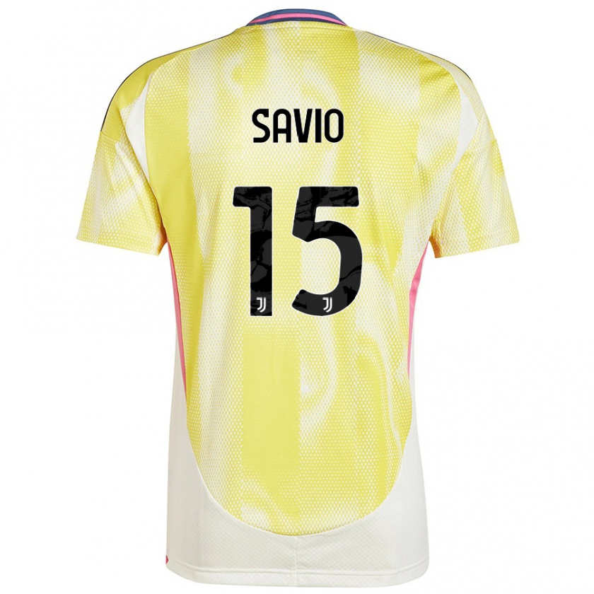 Kandiny Heren Federico Savio #15 Zonnig Geel Uitshirt Uittenue 2024/25 T-Shirt